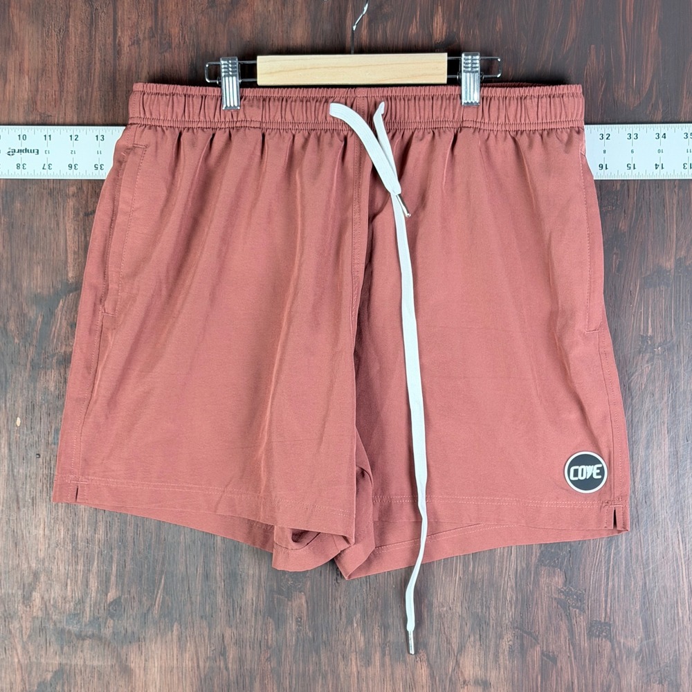 Cove Performance Shorts Rust Clay Mens Size 38 5 Inch Inseam‎ Recycled Stretch